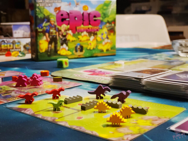 Tiny Epic Dinosaurs game in progress