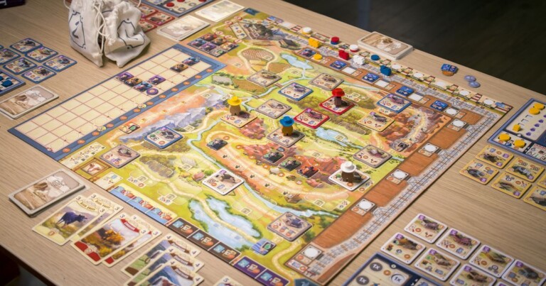 Great Western Trail game board